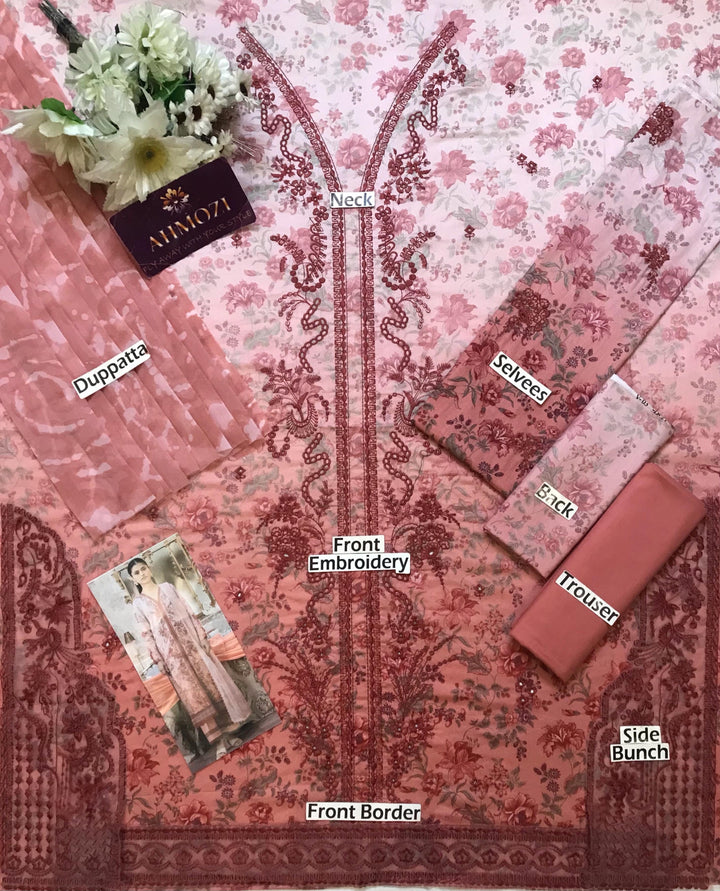 Ayzel Lawn Suit-Lawn Suits-Replica Zone