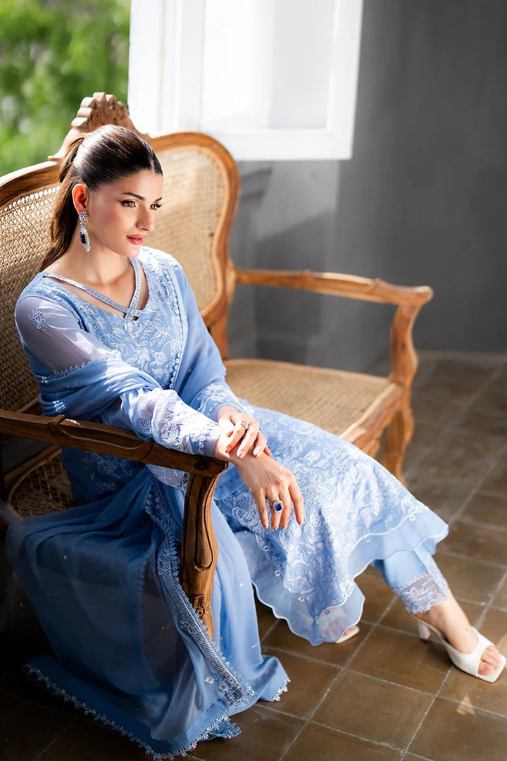 Azure Chiffon Suit-Replica Suits-Replica Zone