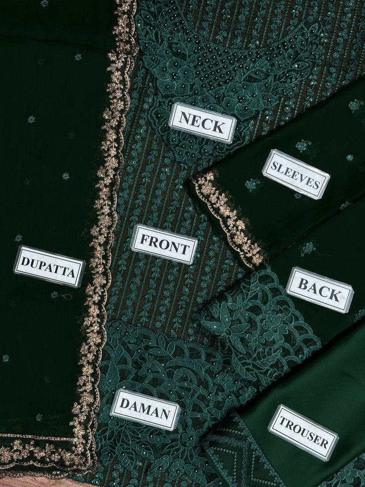 Azure Chiffon Suit-Replica Suits-Replica Zone