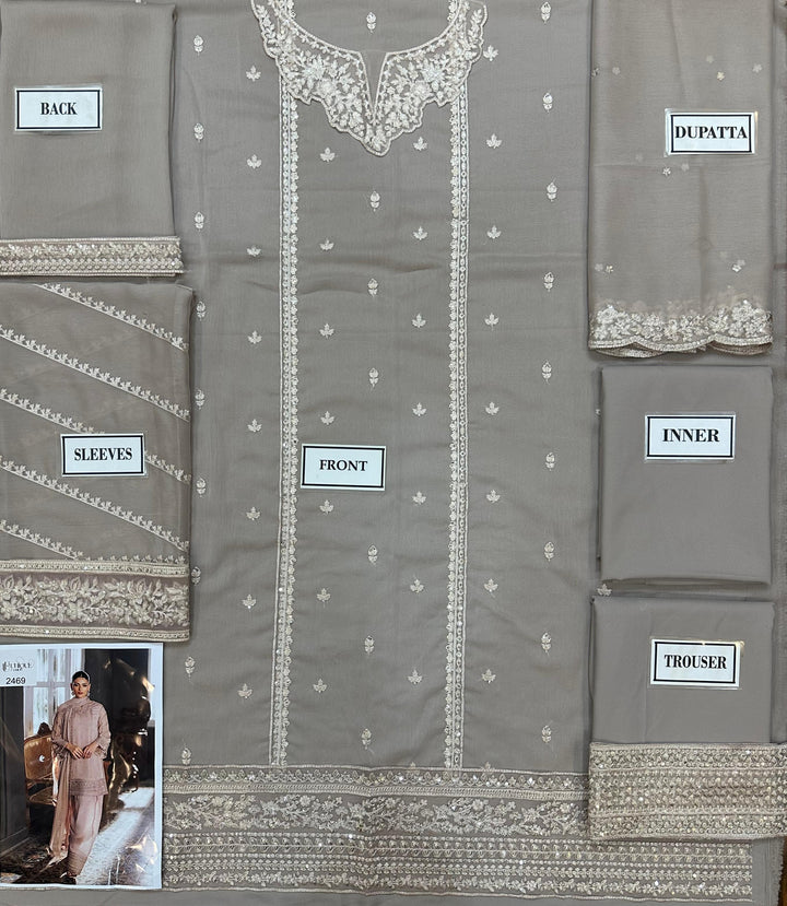 Azure Chiffon Suit-Replica Suits-Replica Zone