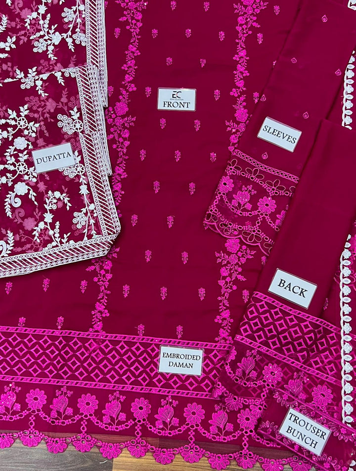 Azure Chiffon Suit-Replica Suits-Replica Zone