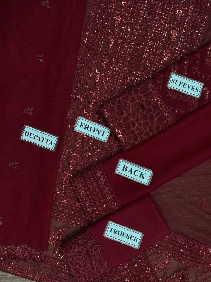 Azure Chiffon Suit-Replica Suits-Replica Zone