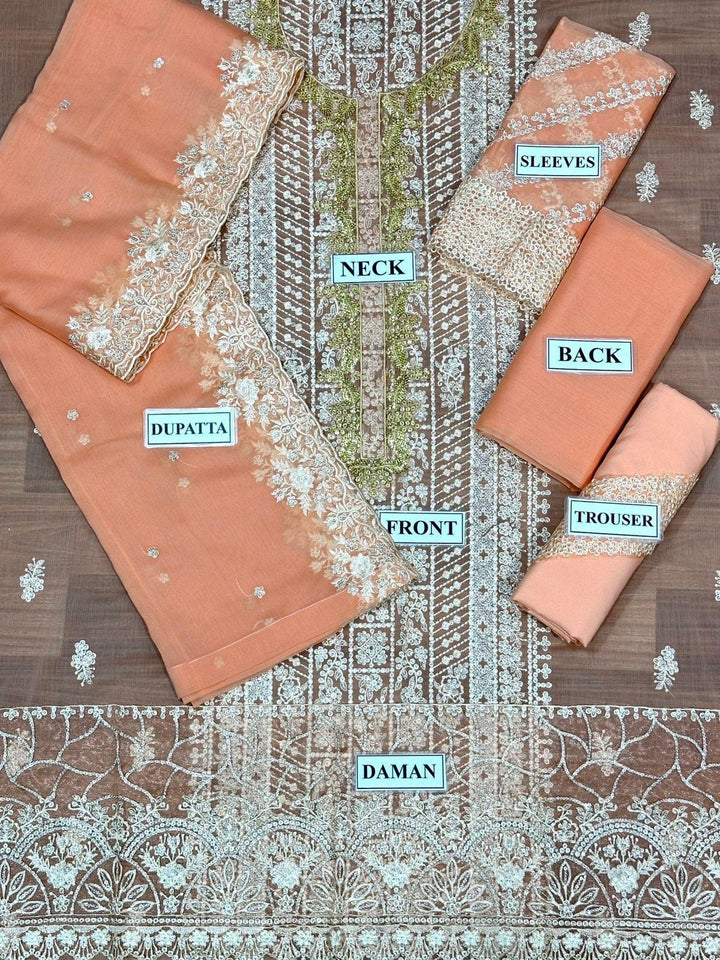 Azure Chiffon Suit-Replica Suits-Replica Zone