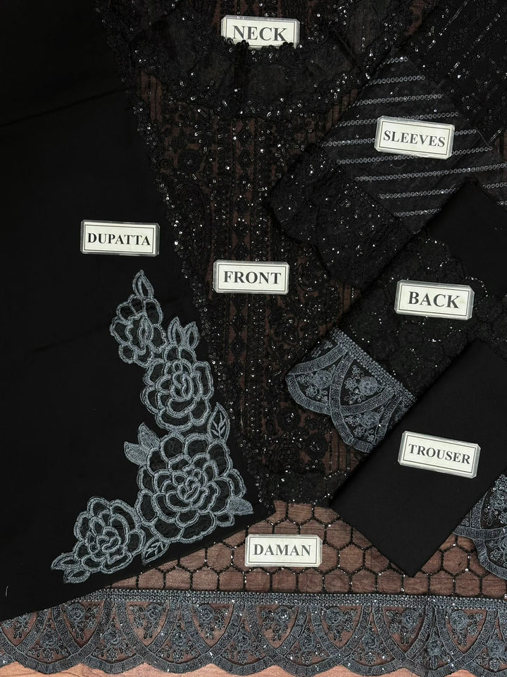 Azure Chiffon Suit-Replica Suits-Replica Zone