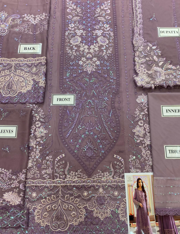 Azure Chiffon Suit-Replica Suits-Replica Zone