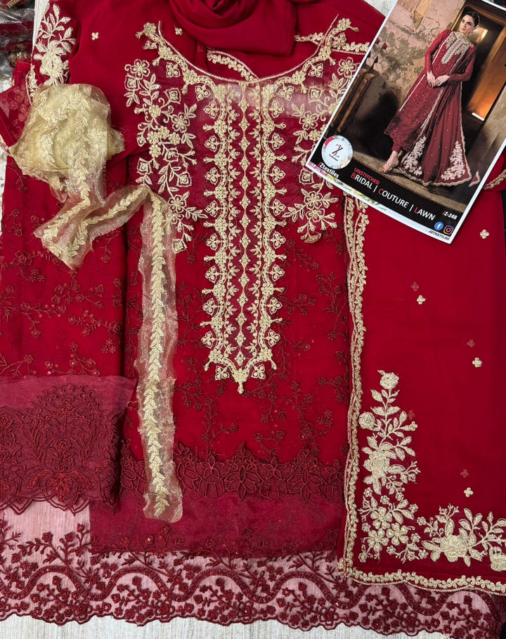 Azure Chiffon Suit-Replica Suits-Replica Zone