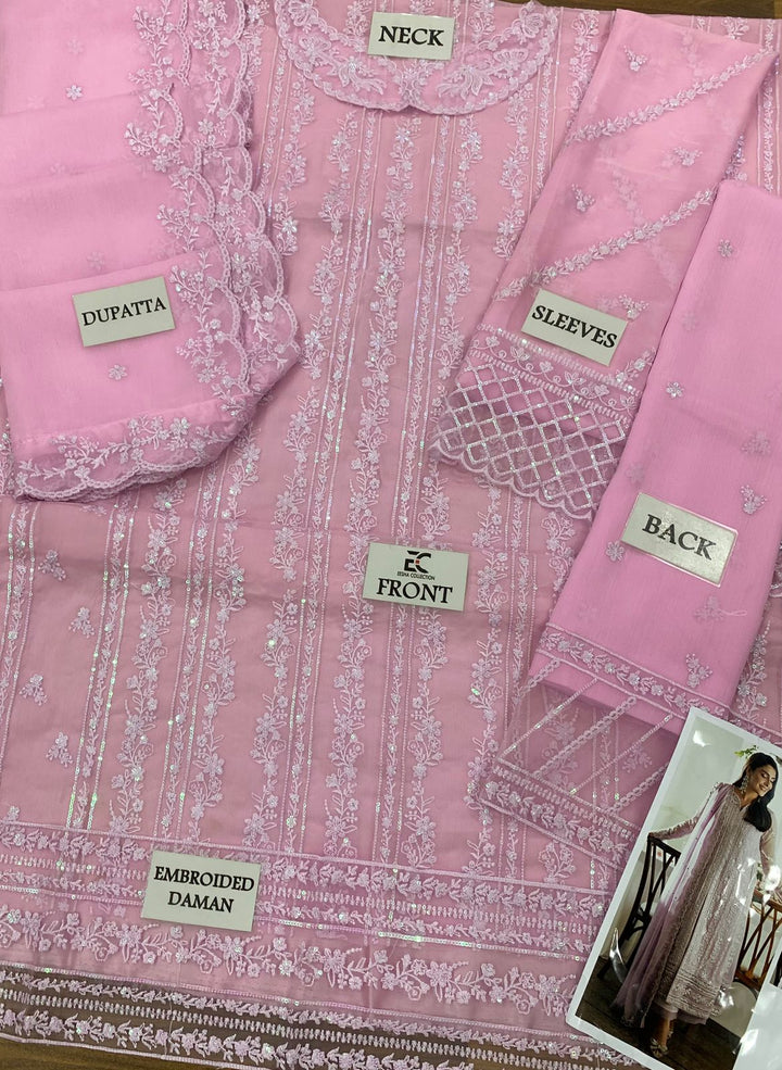 Azure Chiffon Suit-Replica Suits-Replica Zone