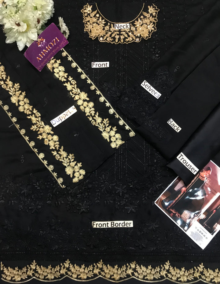 Azure Chiffon Suit-Replica Suits-Replica Zone