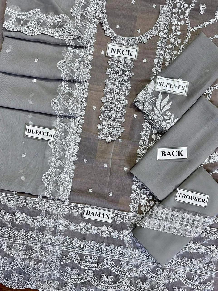 Azure Chiffon Suit-Replica Suits-Replica Zone