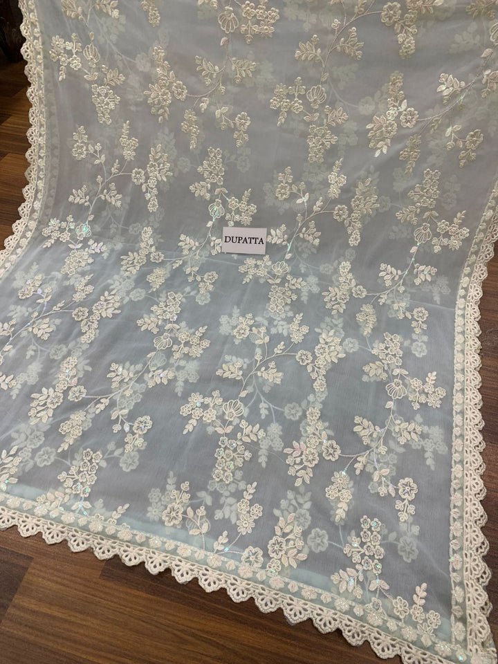 Azure Chiffon Suit-Replica Suits-Replica Zone