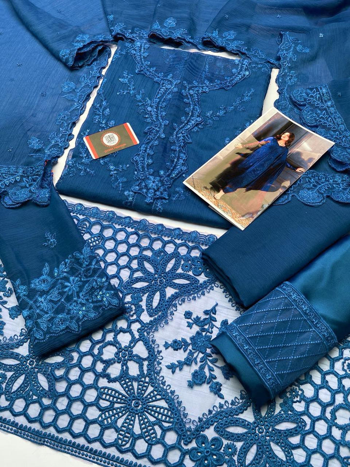 Azure Chiffon Suit-Replica Suits-Replica Zone