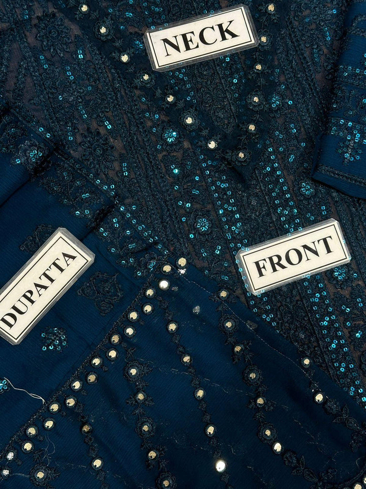 Azure Chiffon Suit-Replica Suits-Replica Zone