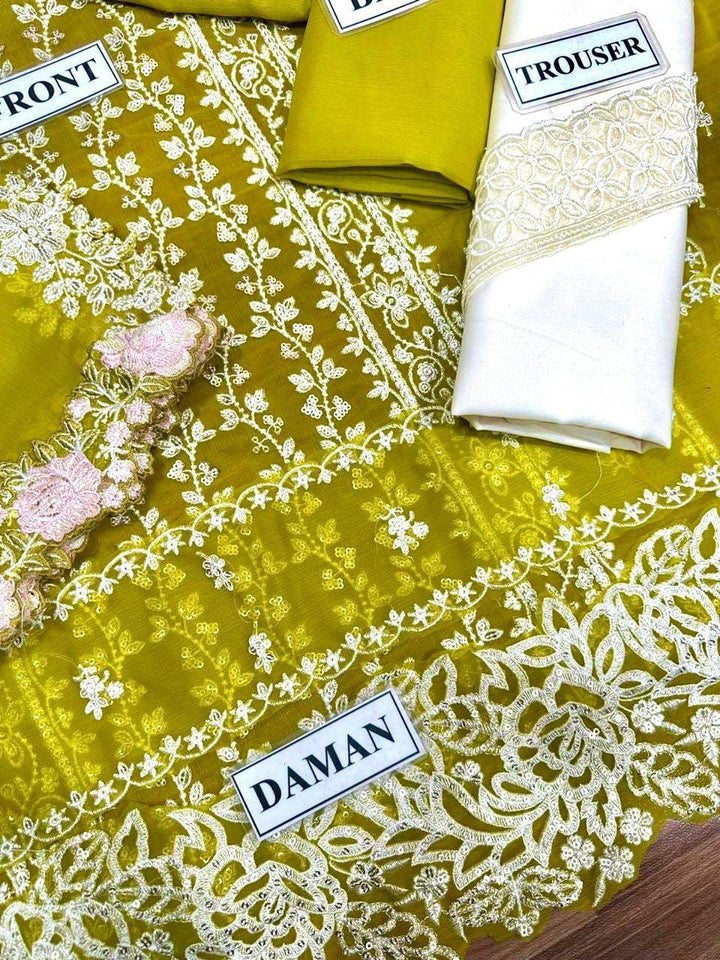Azure Chiffon Suit-Replica Suits-Replica Zone