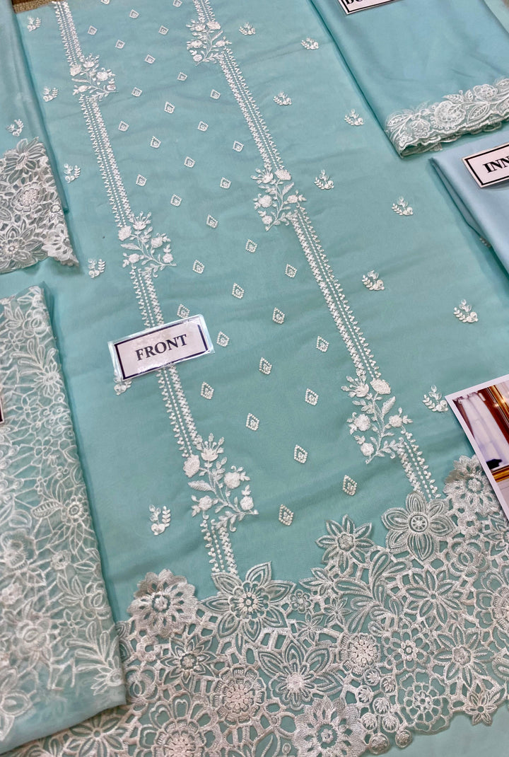 Azure Chiffon Suit-Replica Suits-Replica Zone