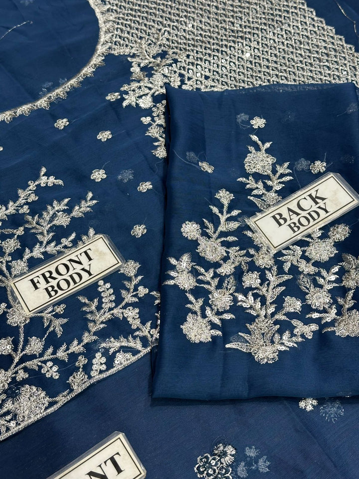 Azure Chiffon Suit-Replica Suits-Replica Zone