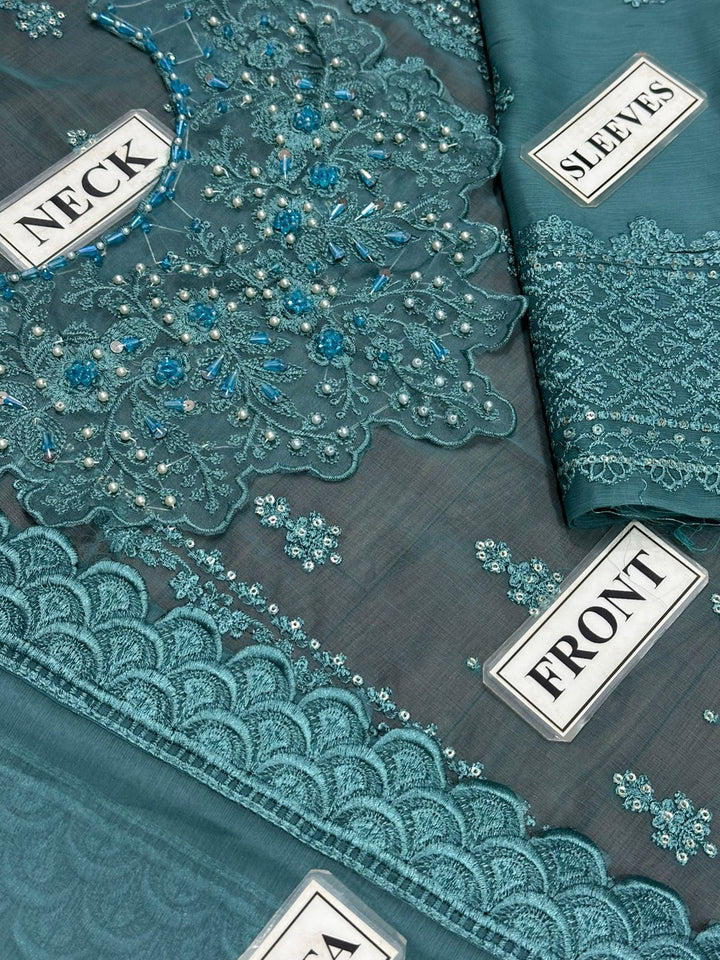 Azure Chiffon Suit-Replica Suits-Replica Zone