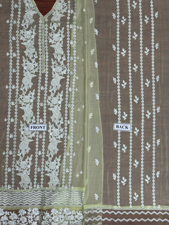 Azure Chiffon Suit-Replica Suits-Replica Zone
