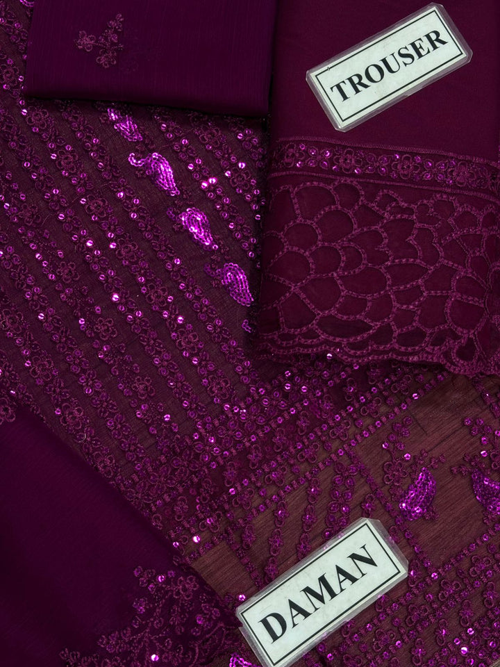 Azure Chiffon Suit-Replica Suits-Replica Zone