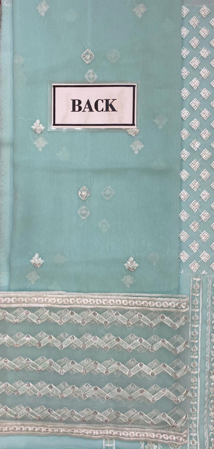 Azure Chiffon Suit-Replica Suits-Replica Zone