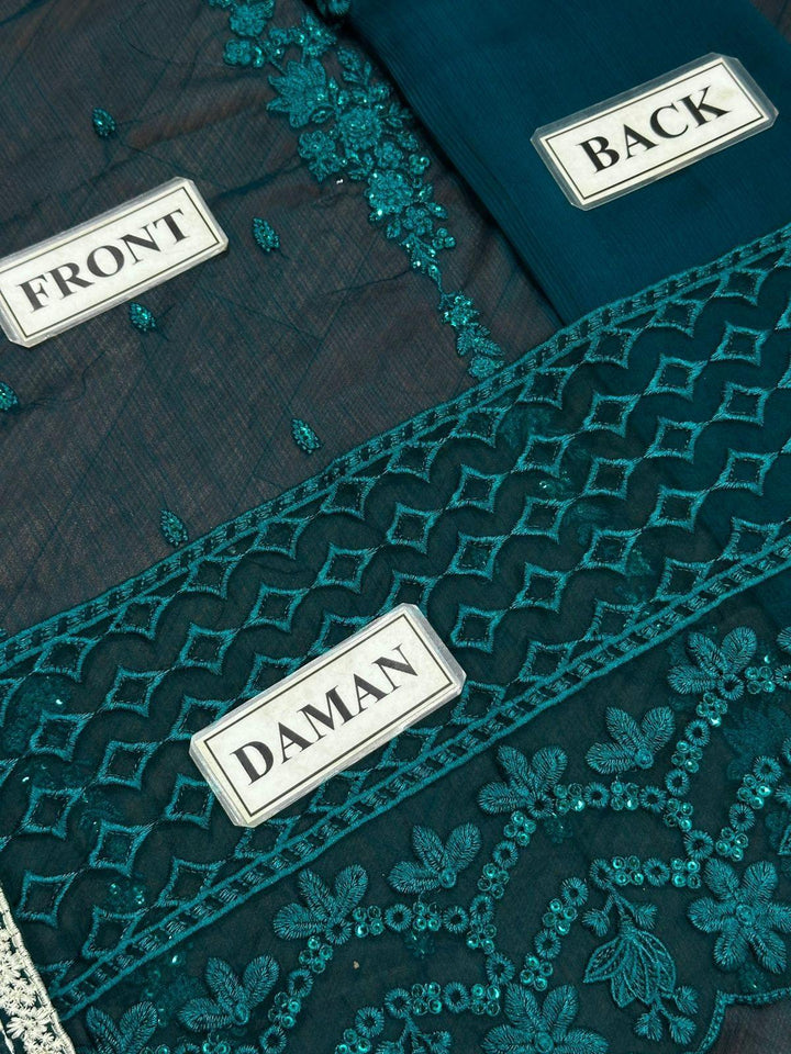 Azure Chiffon Suit-Replica Suits-Replica Zone