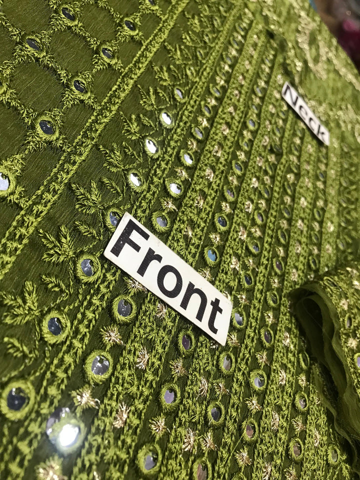 Azure Chiffon Suit-Replica Suits-Replica Zone