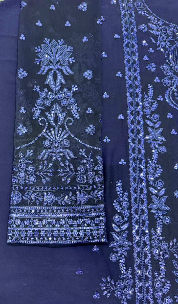 Azure Chiffon Suit-Replica Suits-Replica Zone