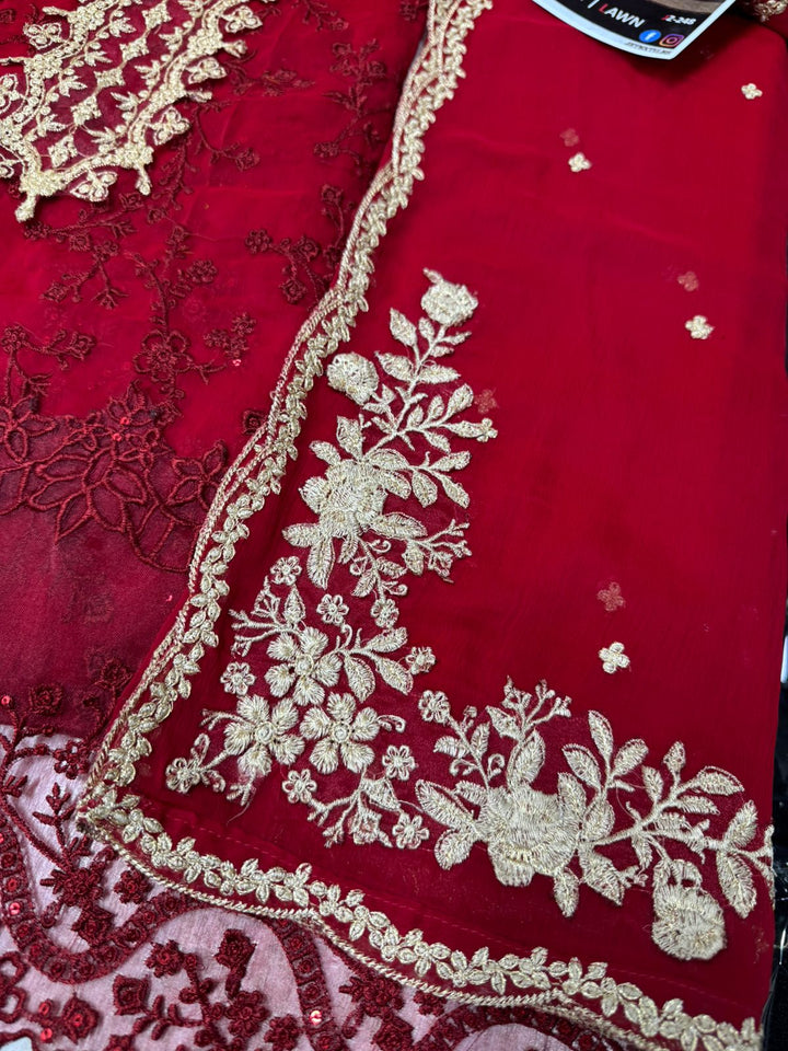 Azure Chiffon Suit-Replica Suits-Replica Zone