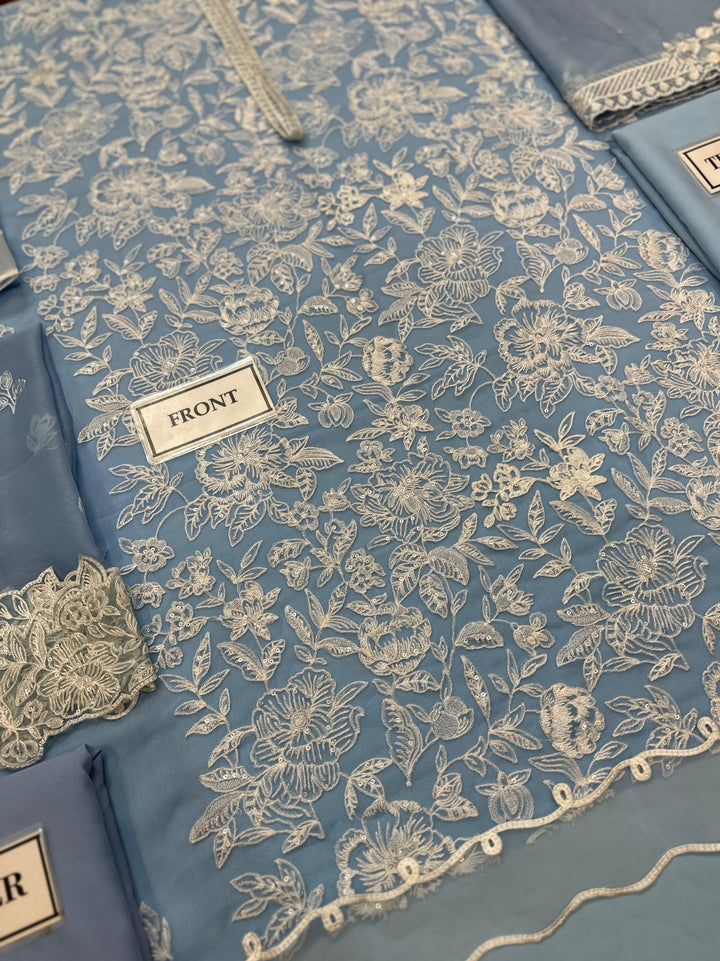 Azure Chiffon Suit-Replica Suits-Replica Zone