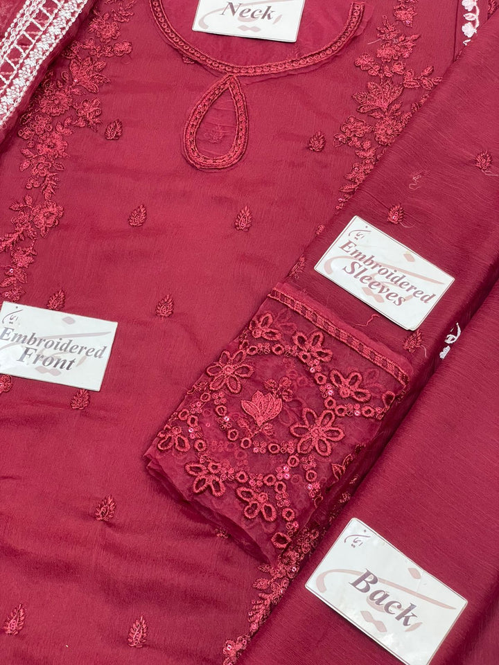 Azure Chiffon Suit-Replica Suits-Replica Zone