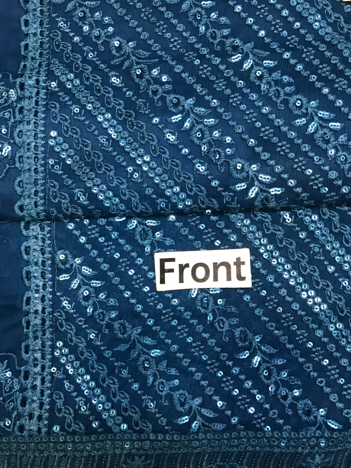 Azure Chiffon Suit-Replica Suits-Replica Zone