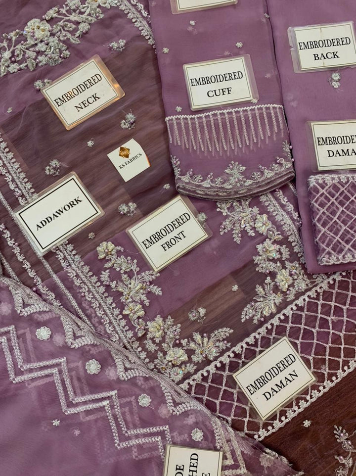 Azure Chiffon Suit-Replica Suits-Replica Zone