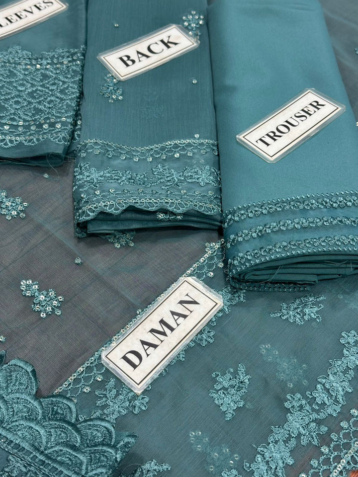 Azure Chiffon Suit-Replica Suits-Replica Zone