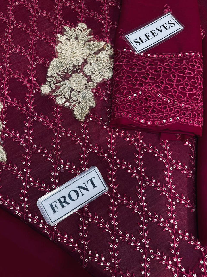 Azure Chiffon Suit-Replica Suits-Replica Zone