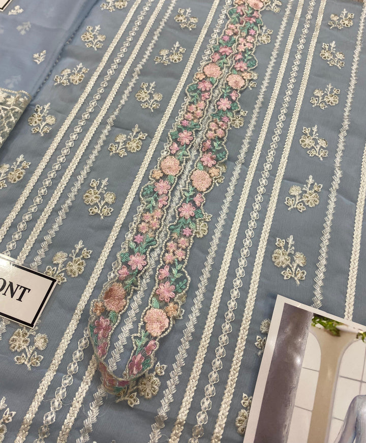 Azure Chiffon Suit-Replica Suits-Replica Zone