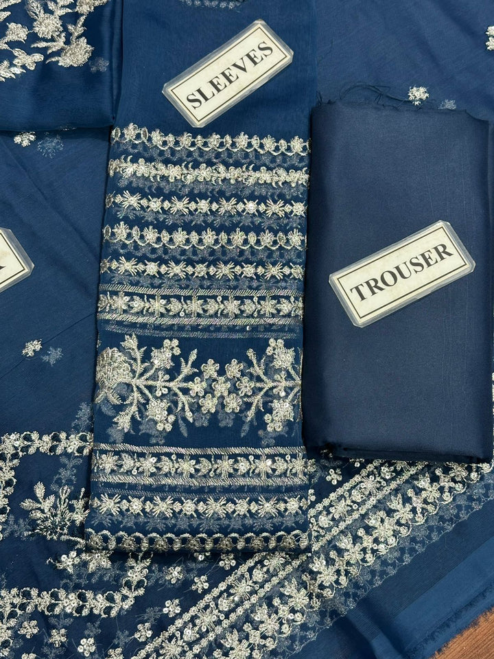 Azure Chiffon Suit-Replica Suits-Replica Zone