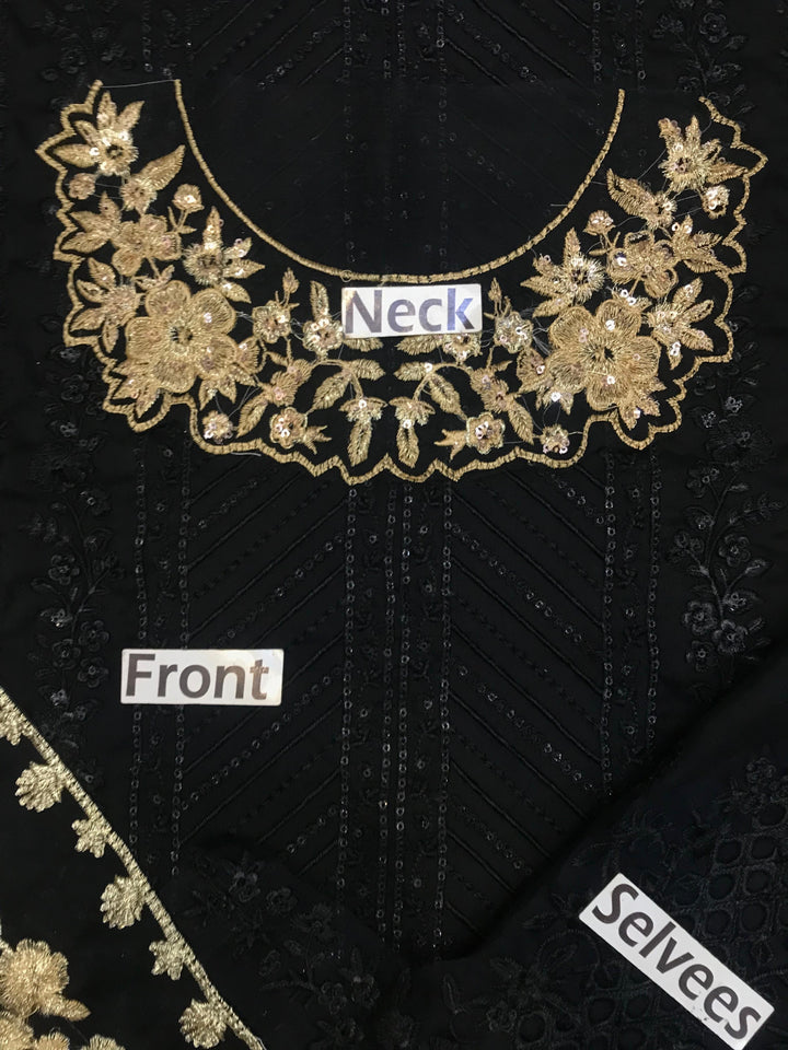 Azure Chiffon Suit-Replica Suits-Replica Zone