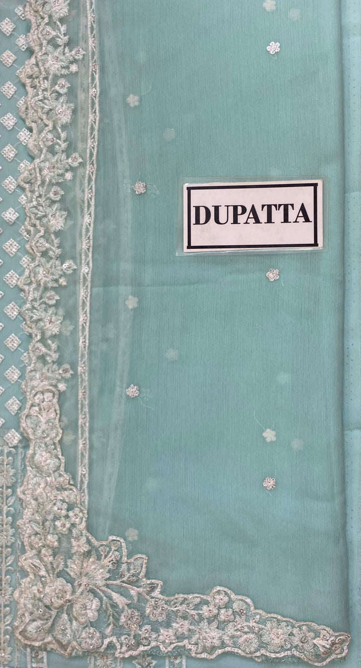 Azure Chiffon Suit-Replica Suits-Replica Zone