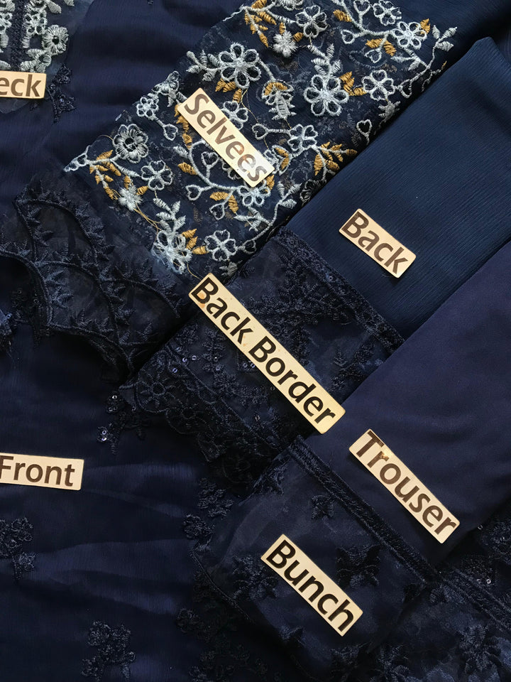 Azure Chiffon Suit-Replica Suits-Replica Zone
