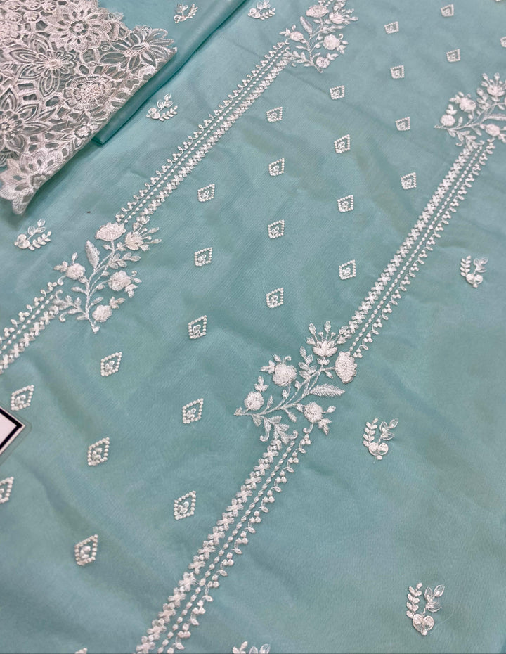 Azure Chiffon Suit-Replica Suits-Replica Zone