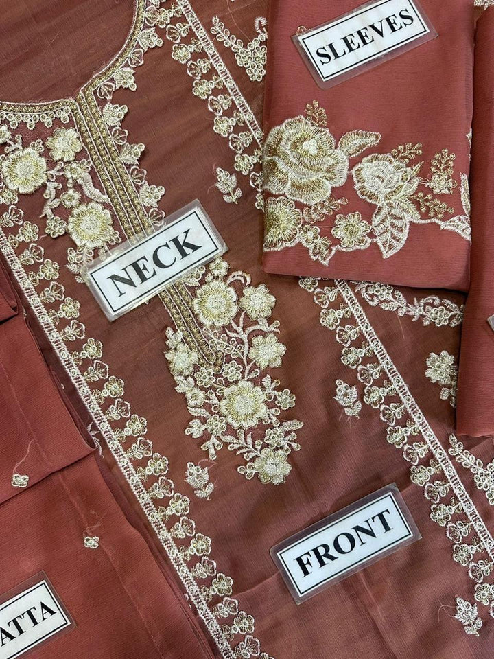 Azure Chiffon Suit-Replica Suits-Replica Zone