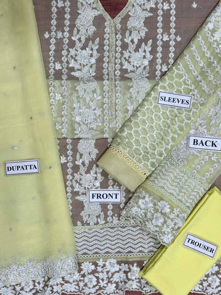 Azure Chiffon Suit-Replica Suits-Replica Zone