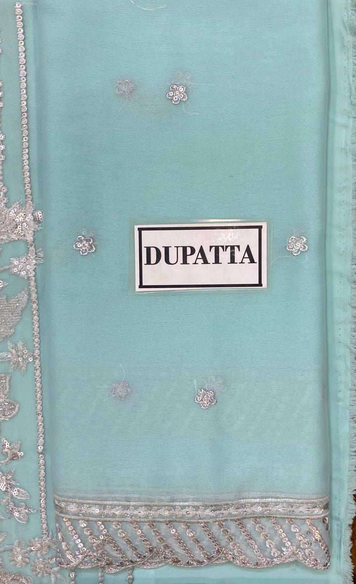 Azure Chiffon Suit-Replica Suits-Replica Zone