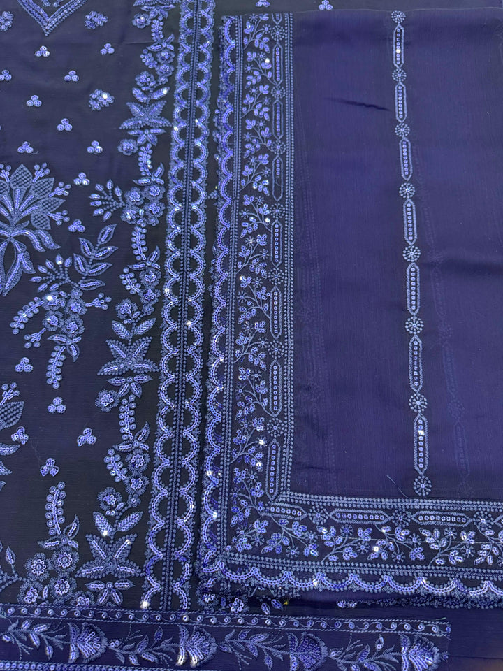 Azure Chiffon Suit-Replica Suits-Replica Zone