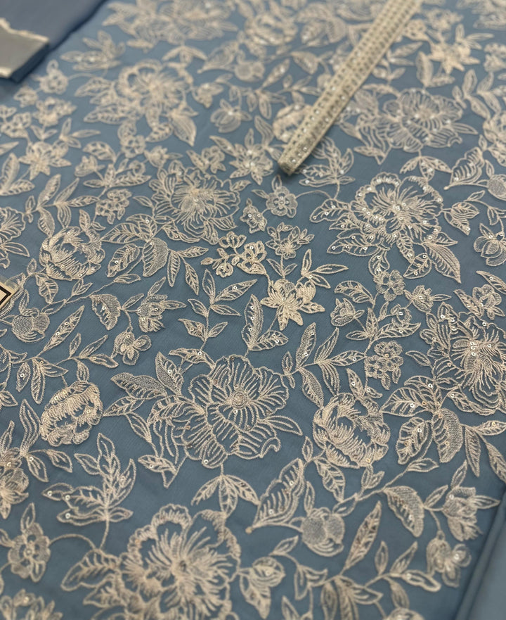 Azure Chiffon Suit-Replica Suits-Replica Zone