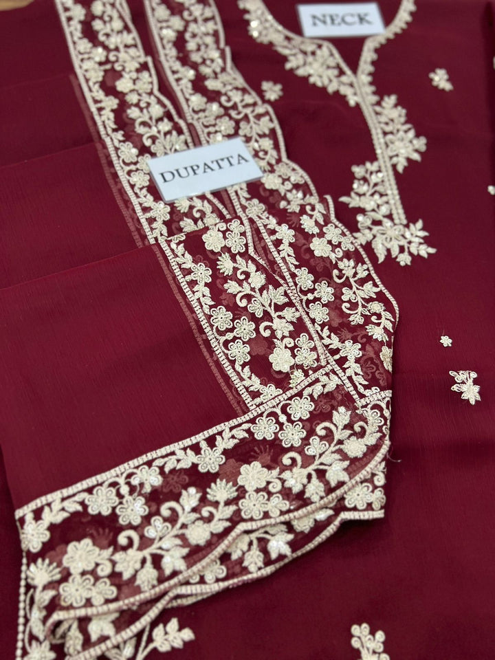 Azure Chiffon Suit-Replica Suits-Replica Zone