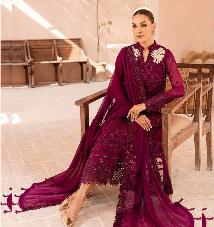 Azure Chiffon Suit-Replica Suits-Replica Zone