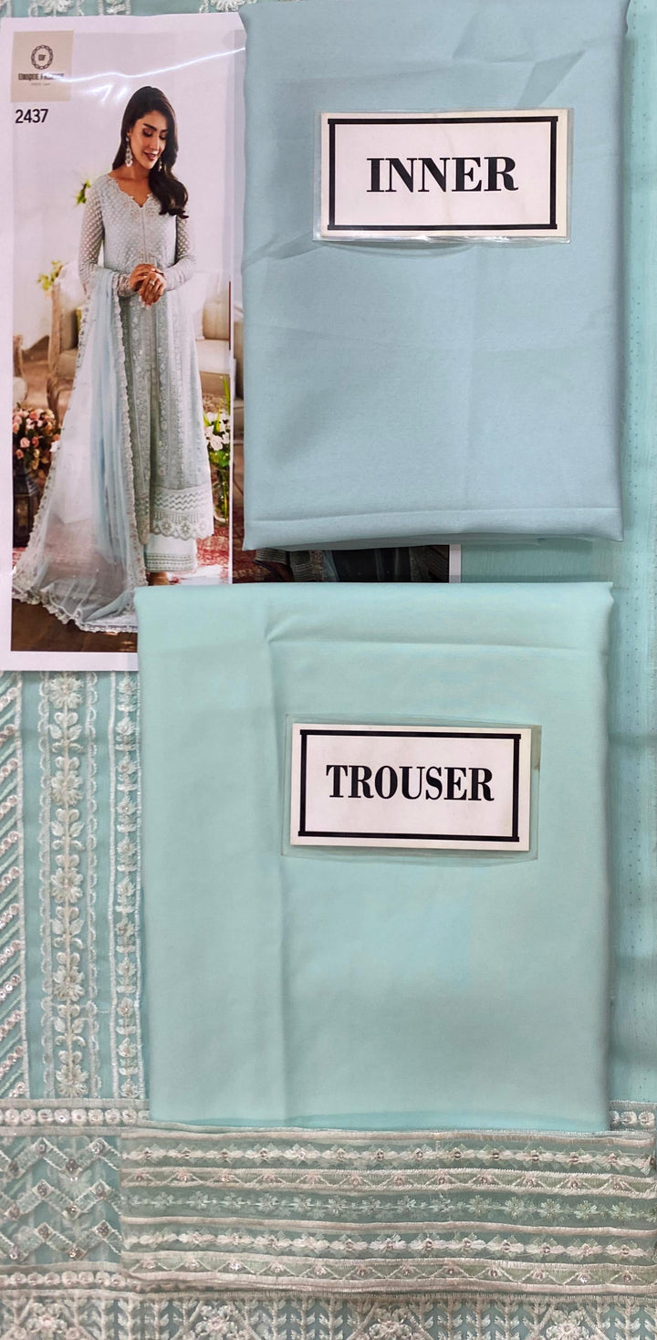 Azure Chiffon Suit-Replica Suits-Replica Zone
