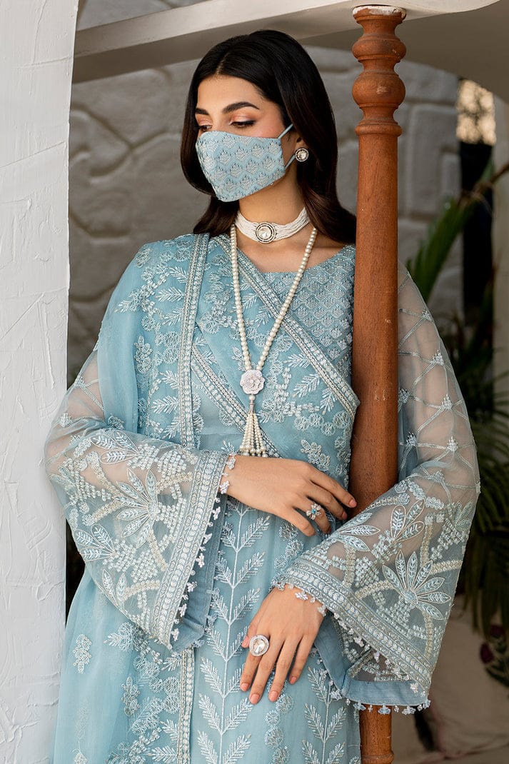Azure Chiffon Suit-Replica Suits-Replica Zone