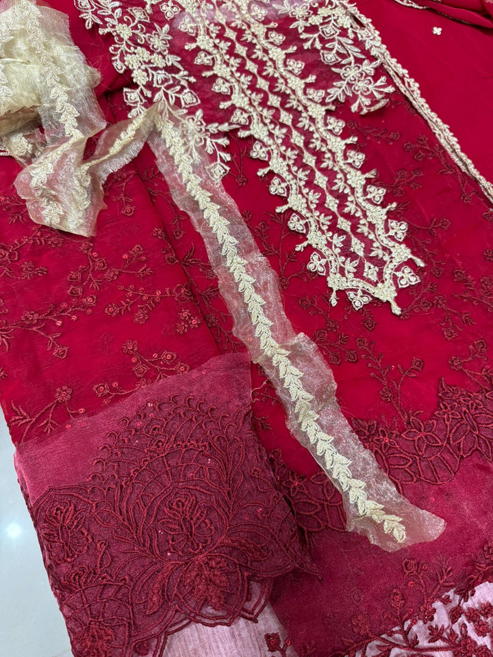 Azure Chiffon Suit-Replica Suits-Replica Zone