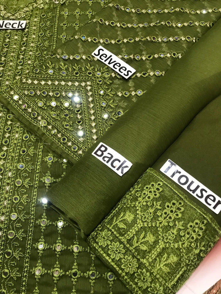 Azure Chiffon Suit-Replica Suits-Replica Zone